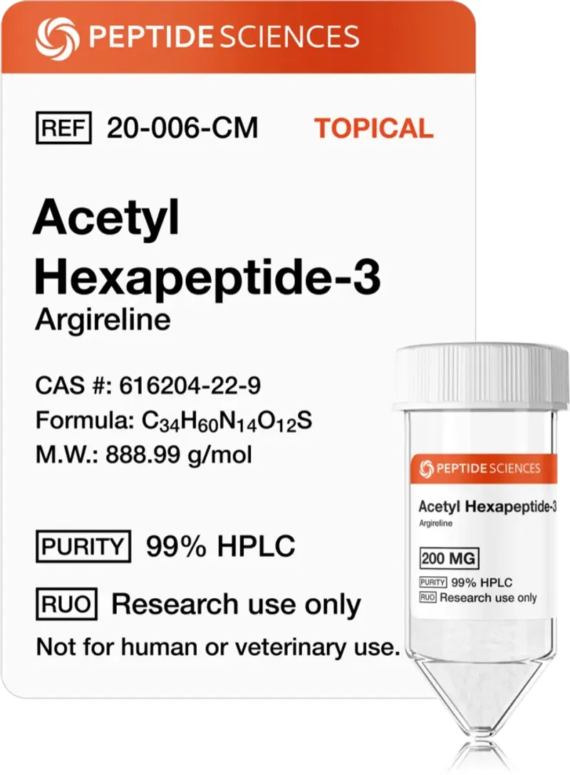 Acetil Hexapeptídeo-3 (Argirelina) 200mg (Uso tópico)