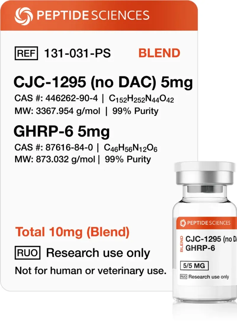 CJC-1295 (no DAC), GHRP-6 10mg (Blend)