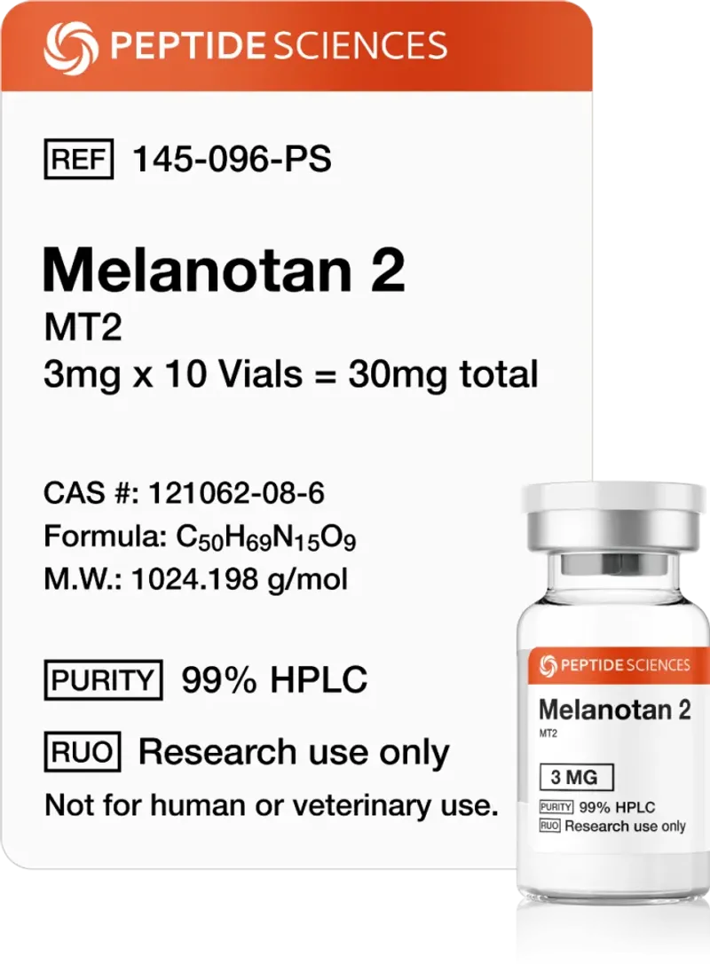 Melanotan 2 (MT2) (3mg x 10 Frascos = 30mg)